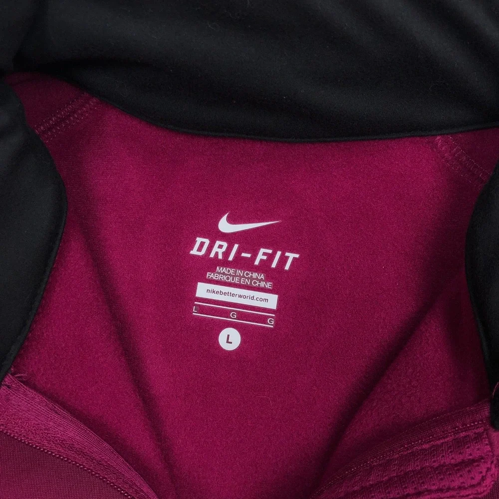 Nike Womens Element Thermal Full Zip Running Jacket Purple Large L